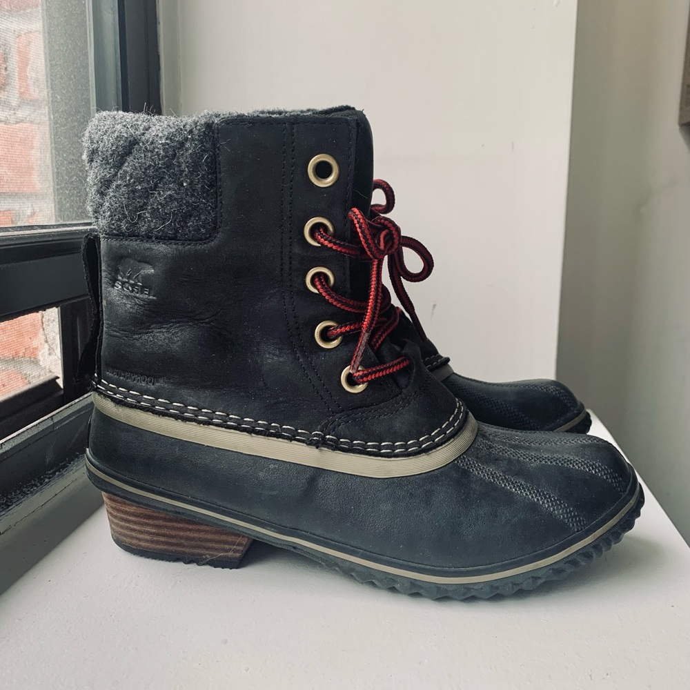SOREL Slimpack Lace Waterproof Insulated Duck Boot, size 8